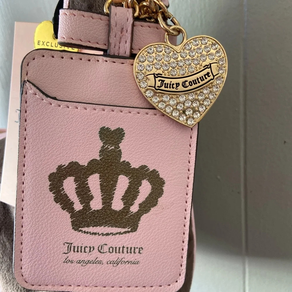 Juicy Couture Scottie dogs classic logo Pink and Brown Shoulder Bag - Picture 5 of 5